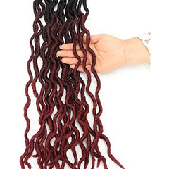 60 96 Cm Ombre Goddess Locs Crochet Hair Extensions Synthetic Hair For Women