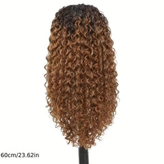 Headband Wig Long Deep Curly Synthetic Wig Heat Resistant