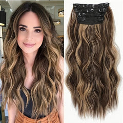 Long Straight Human Hair Extensions Soft & Natural 120g