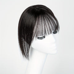 Natural Looking Clip In Human Hair Topper with Bangs for Women