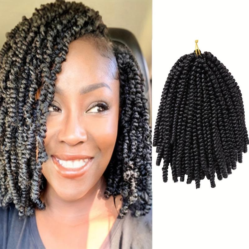 Spring Twist Crochet Braids Hair Extensions 20 32 Cm Synthetic Bomb Twist