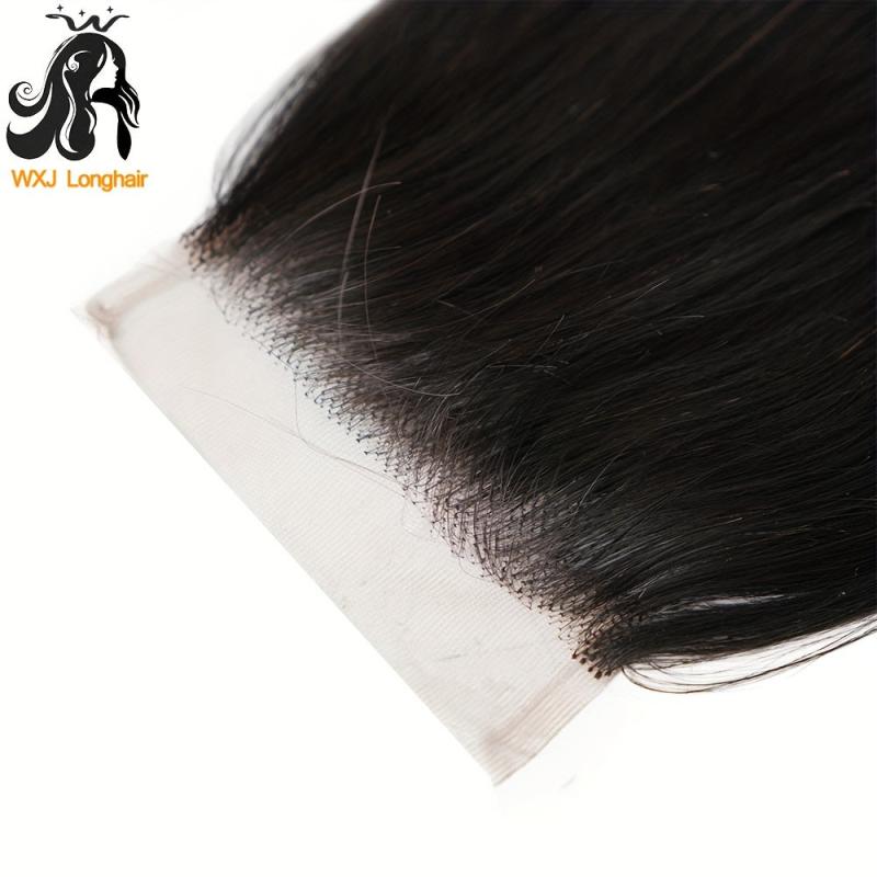 Long Straight Hair Wig 4x4 Transparent Lace Closure Wig