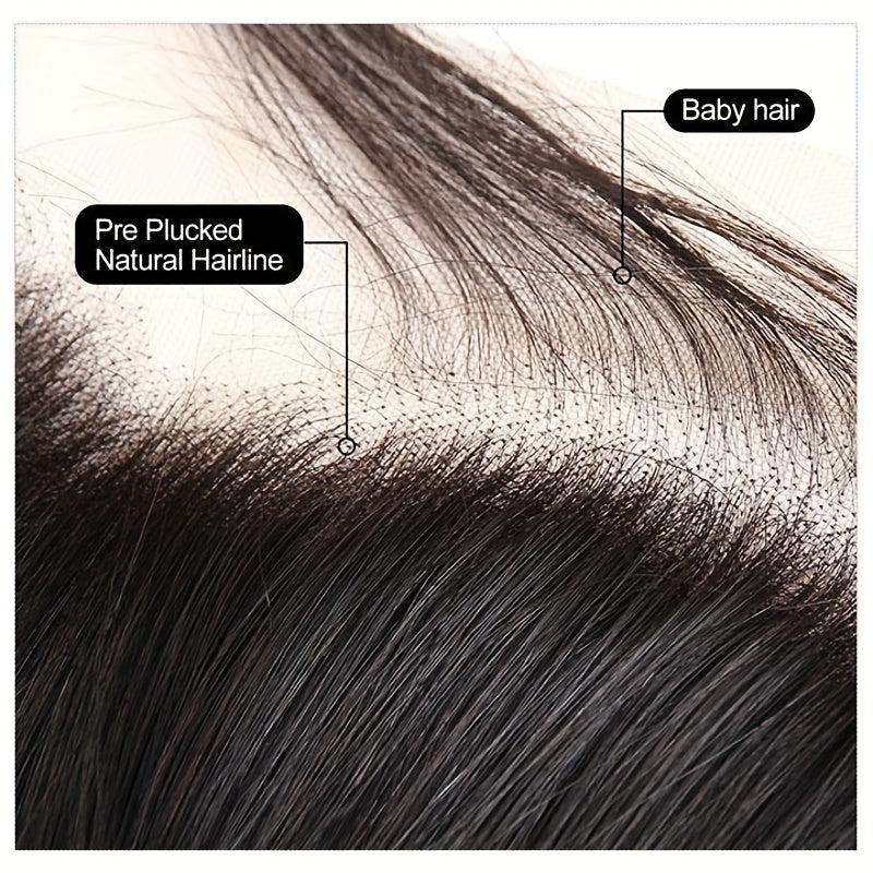 Long Straight Hair Wig 4x4 Transparent Lace Closure Wig