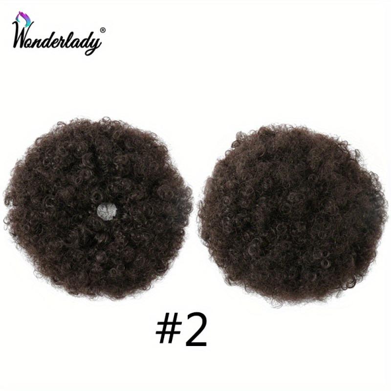 25cm Afro Puff Drawstring Ponytail Extensions Synthetic Hair Bun Women Girls
