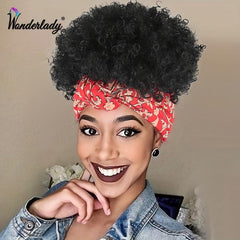25cm Afro Puff Drawstring Ponytail Extensions Synthetic Hair Bun Women Girls