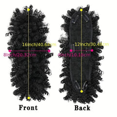 Kinky Curly Hair Bun Ponytail Extension Clip In Hair Extensions