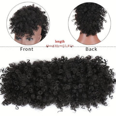 Kinky Curly Hair Bun Ponytail Extension Clip In Hair Extensions
