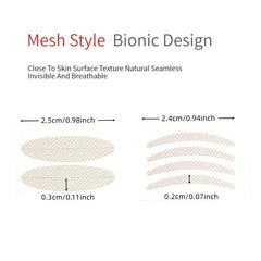 300 Pairs Lace Mesh Double Eyelid Tape Long-Lasting Waterproof Invisible Patch