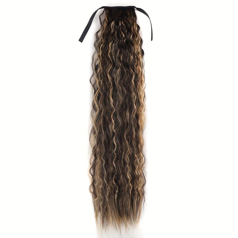 76 2 cm Afro Curly Drawstring Ponytail Heat Resistant Fiber Synthetic Soft