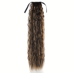 76 2 cm Afro Curly Drawstring Ponytail Heat Resistant Fiber Synthetic Soft