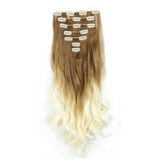 55 88 Cm Ombre Curly Wavy Hair Extensions Body Wave Hairpiece