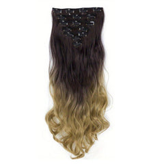 55 88 Cm Ombre Curly Wavy Hair Extensions Body Wave Hairpiece