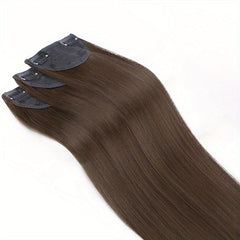 3pcs Clip In Straight Hair Extensions Synthetic Fiber Hair Extension