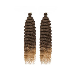2 Packs Curly Crochet Hair Water Wave Braiding Hair Synthetic Deep Twist