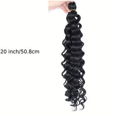 2 Packs Curly Crochet Hair Water Wave Braiding Hair Synthetic Deep Twist