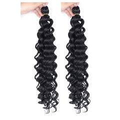 2 Packs Curly Crochet Hair Water Wave Braiding Hair Synthetic Deep Twist