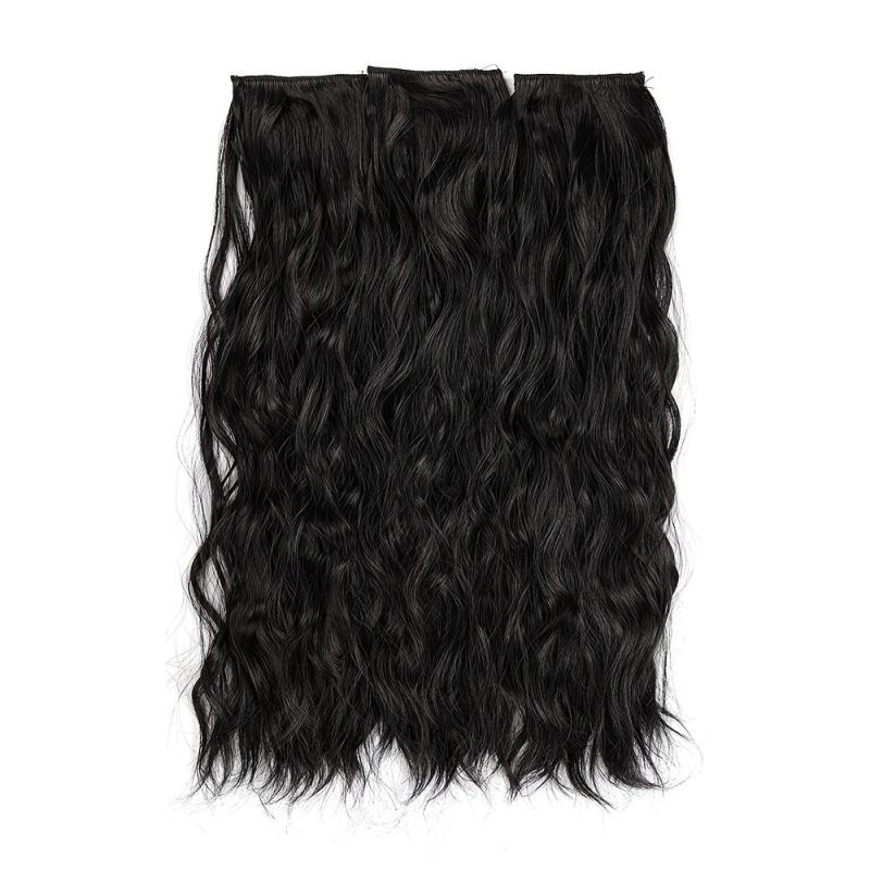 Long Curly Wavy Clip In Hair Extensions Set for Women
