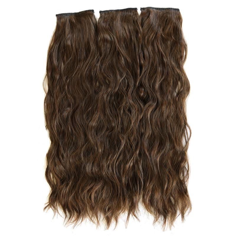 Long Curly Wavy Clip In Hair Extensions Set for Women