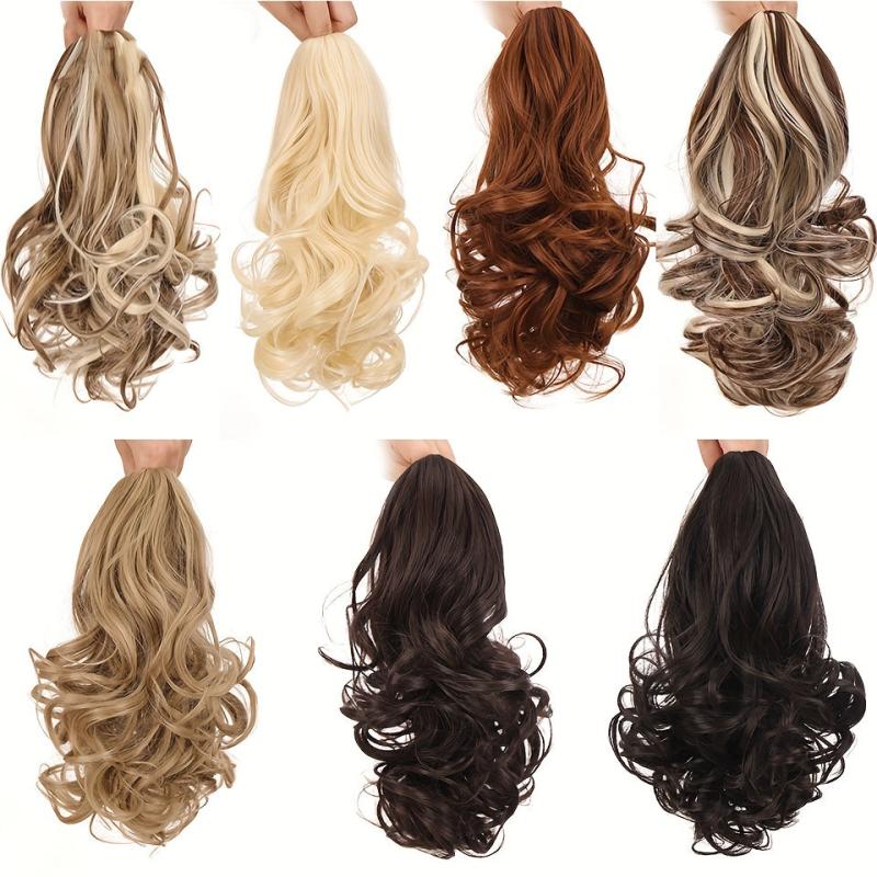 Curly Hair Ponytail Extension Synthetic Clip In False Hairpiece