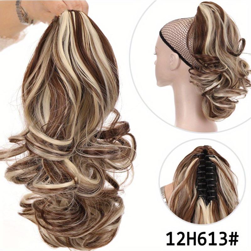 Curly Hair Ponytail Extension Synthetic Clip In False Hairpiece