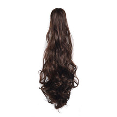 Curly Ponytail Extension High Temp Silk Claw Clip Volume Style Hair