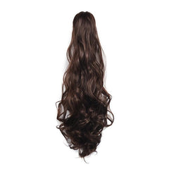 Curly Ponytail Extension High Temp Silk Claw Clip Volume Style Hair