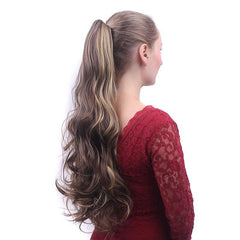 Curly Ponytail Extension High Temp Silk Claw Clip Volume Style Hair