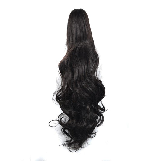 Curly Ponytail Extension High Temp Silk Claw Clip Volume Style Hair