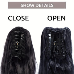 28 Cm Long Straight Ponytail Extensions Claw Clip In Hairpieces