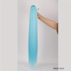 28 Cm Long Straight Ponytail Extensions Claw Clip In Hairpieces