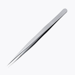 Stainless Steel Eyelash Grafting Tweezers Straight Elbow False Eyelash Accessory