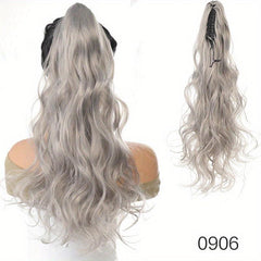 Long Curly Wavy Hair Extensions 55-88 cm Synthetic Ponytail