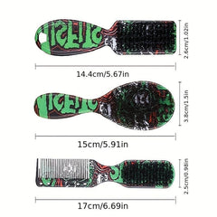 Professional Double Sided Barber Comb Brush For Haircuts Beard Styling