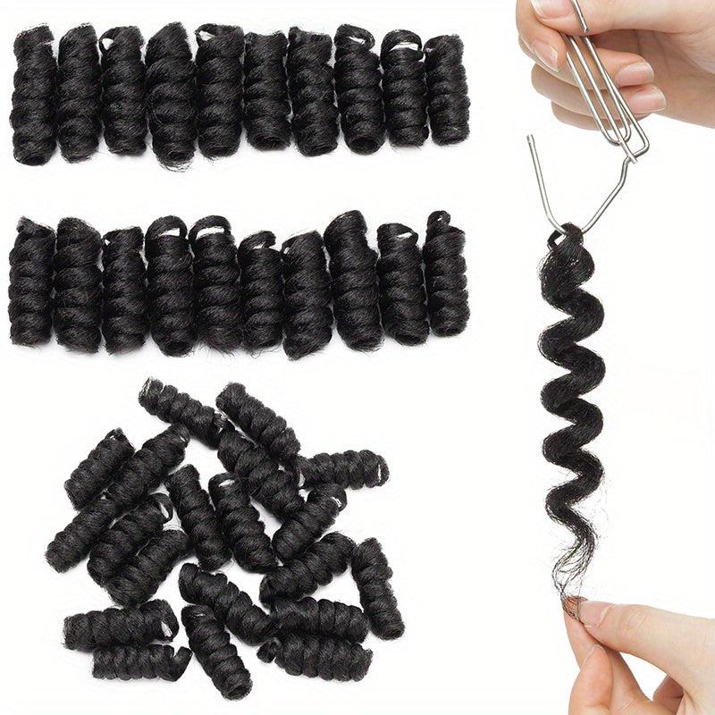 20 Roots Afro Jamaican Bounce Curly Short Spring Twist Braids Hair Extensions