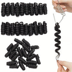 20 Roots Afro Jamaican Bounce Curly Short Spring Twist Braids Hair Extensions