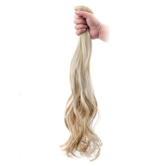Curly Clip In Hair Extensions 7 Pieces Set Heat Resistant Synthetic Fiber
