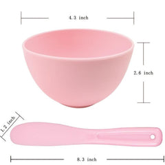 Set Of 2 Silicone Bowl Facial Mask Mixing Bowl DIY Face Mask Bowl