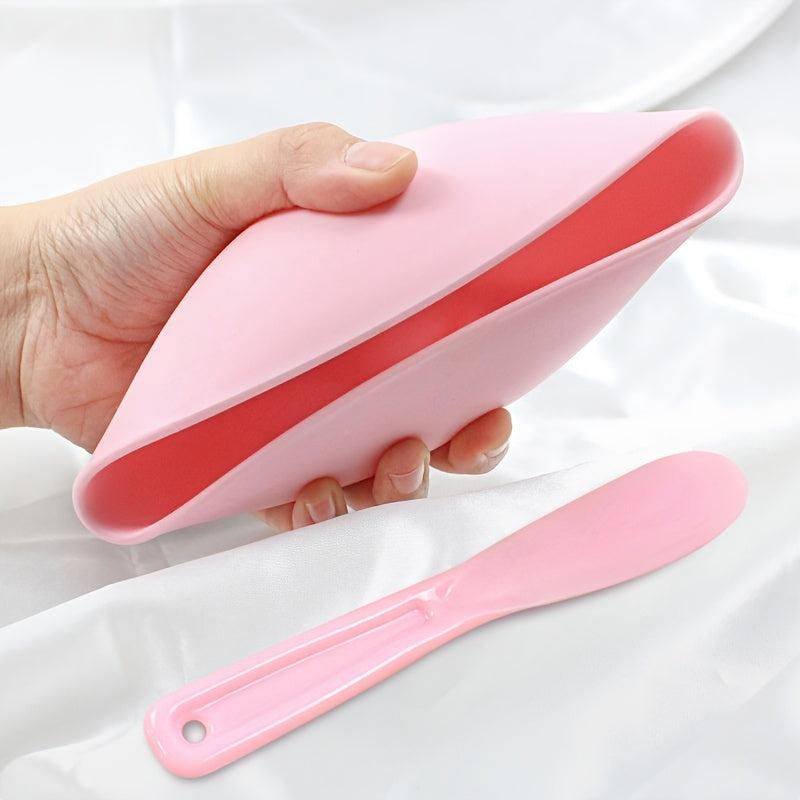 Set Of 2 Silicone Bowl Facial Mask Mixing Bowl DIY Face Mask Bowl