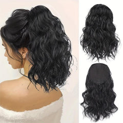 Curly Wavy Ponytail Extensions Clip In Hair Extensions Natural Look