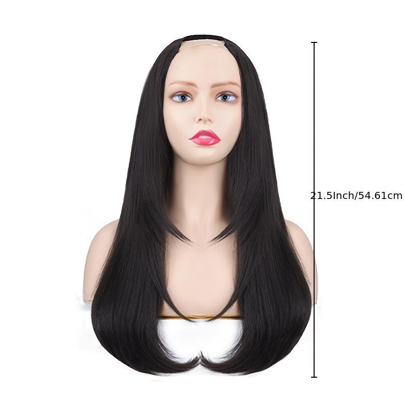 Long Straight Synthetic Hair Extensions for Instant Style Transformation