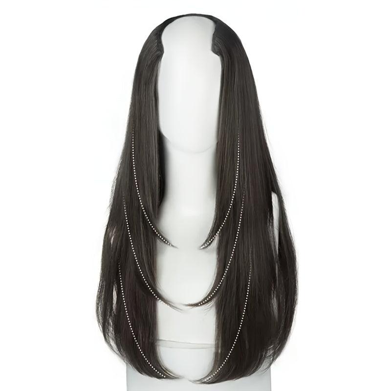 Long Straight Synthetic Hair Extensions for Instant Style Transformation