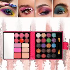 32 Color Eyeshadow Palette Matte Shimmer Finish With Mirror