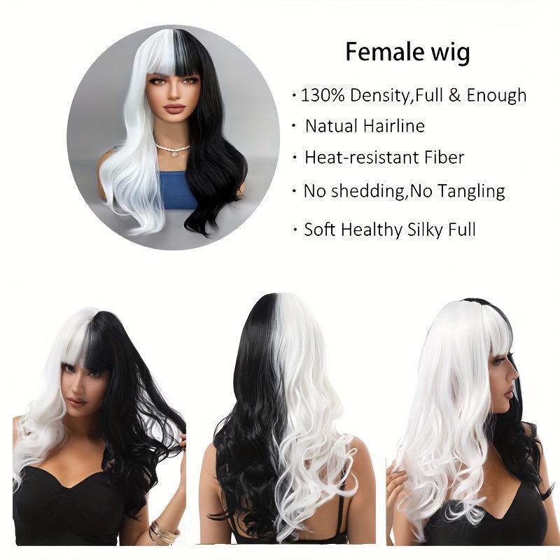 Long Curly Half Wig Synthetic Hair for Daily Party Halloween Cosplay