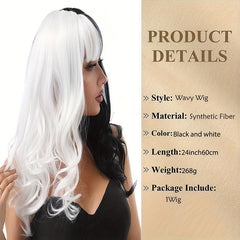 Long Curly Half Wig Synthetic Hair for Daily Party Halloween Cosplay