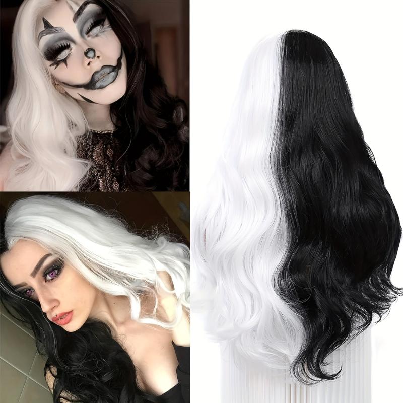 Long Curly Half Wig Synthetic Hair for Daily Party Halloween Cosplay