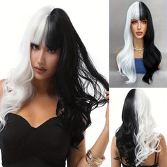 Long Curly Half Wig Synthetic Hair for Daily Party Halloween Cosplay
