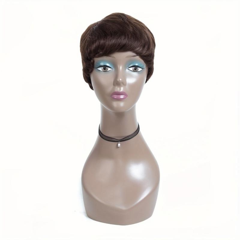 Short Pixie Cut Wig With Bangs for Women