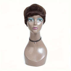 Short Pixie Cut Wig With Bangs for Women