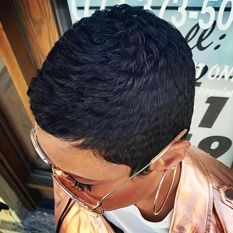 Short Pixie Cut Wig With Bangs for Women