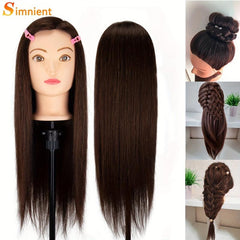 Golden/Brown Female Mannequin Training Doll Head 80 Real Hair